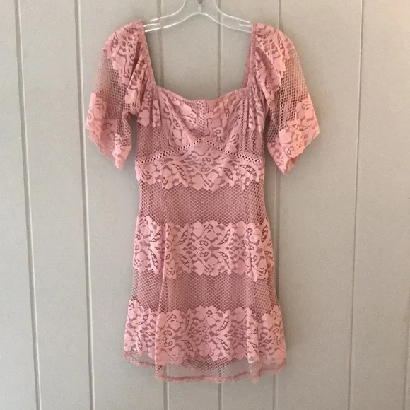 Free People Be My Baby Lace Mini Dress - Picture 4 of 11